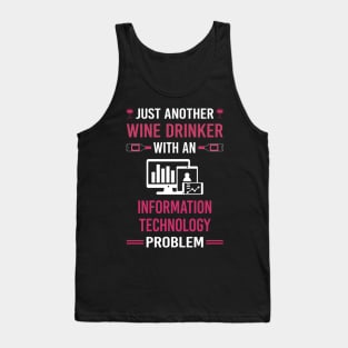 Wine Drinker Information Technology Tank Top